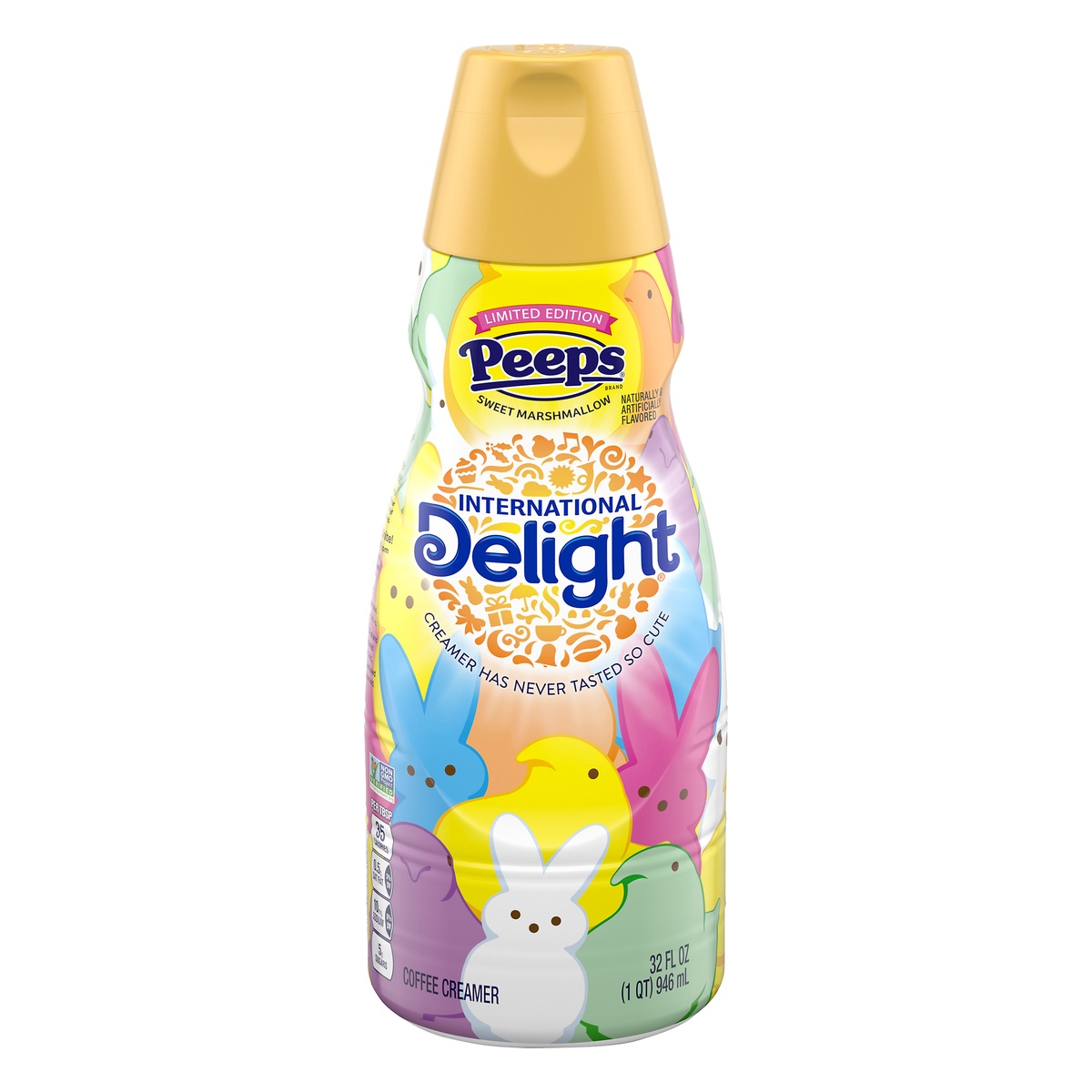 slide 1 of 1, International Delight Peeps Sweet Marshmallow Coffee Creamer, 32 fl oz