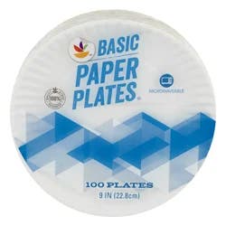 GIANT Basic Paper Plates 9 inch