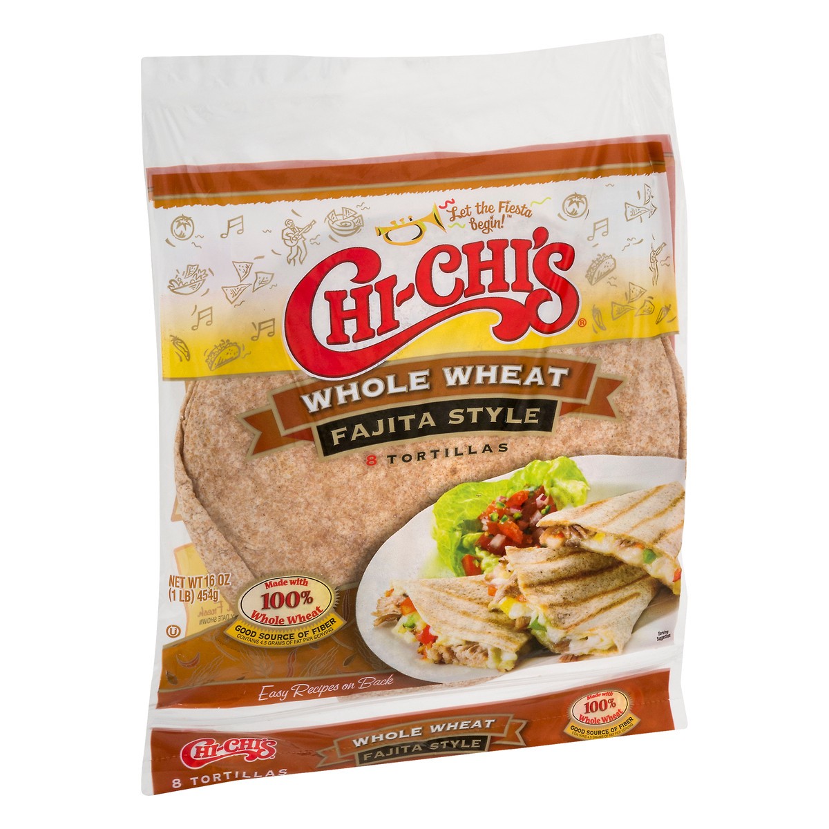 slide 6 of 9, Chi-Chi's Whole Wheat Fajita Style Tortillas 8 ea, 8 ct