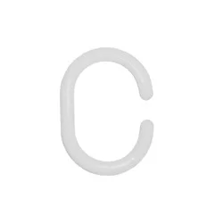 Everyday Living Plastic Shower Hooks - White