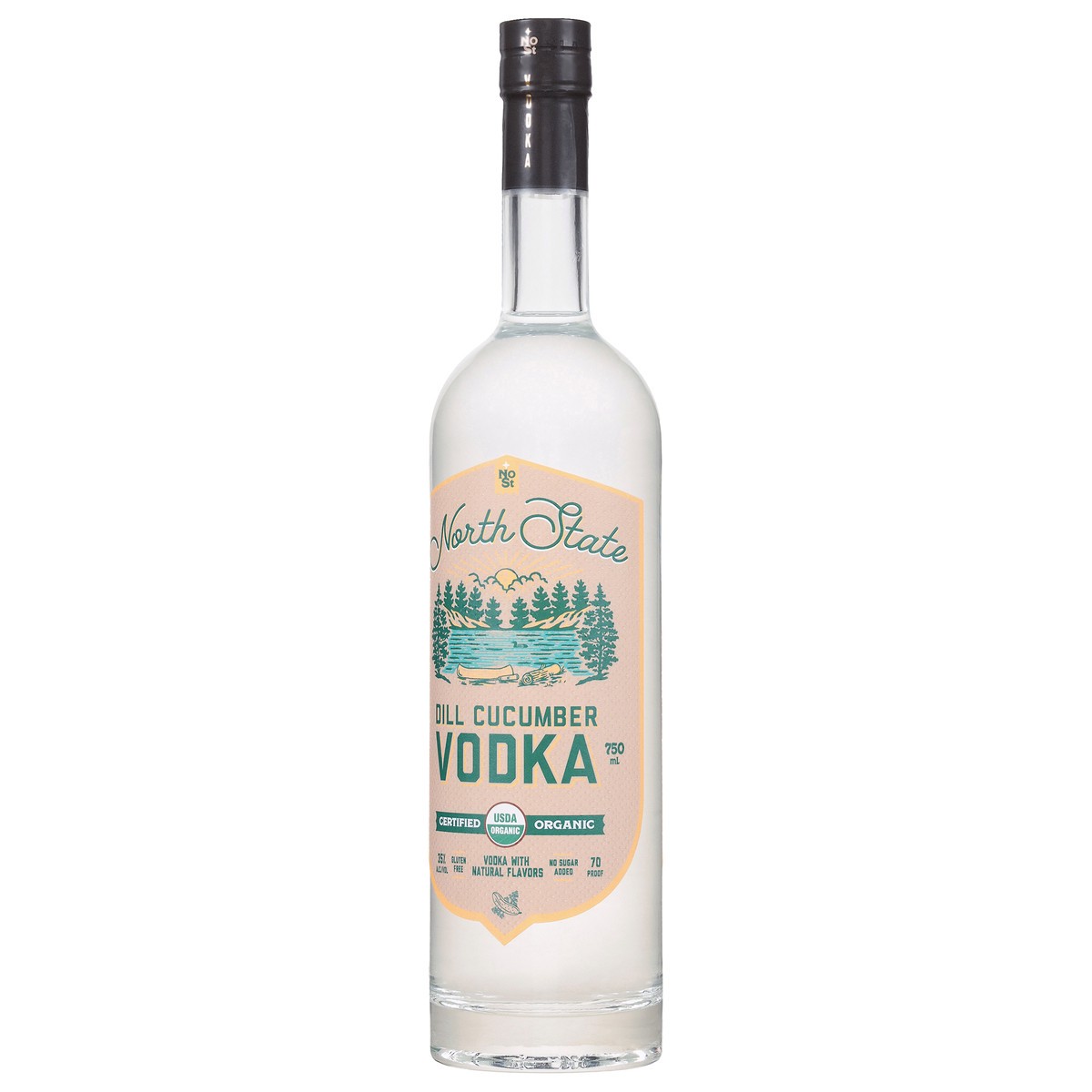 slide 4 of 4, Northstate North State Organic Dill Cucumber Vodka, 750 ct