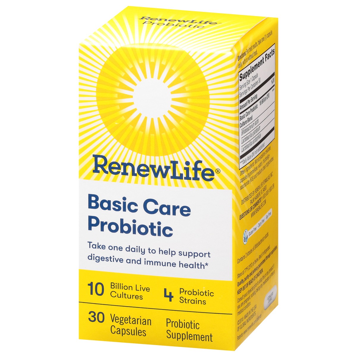 slide 5 of 13, Renew Life Probiotic Basic Care, 30 ct