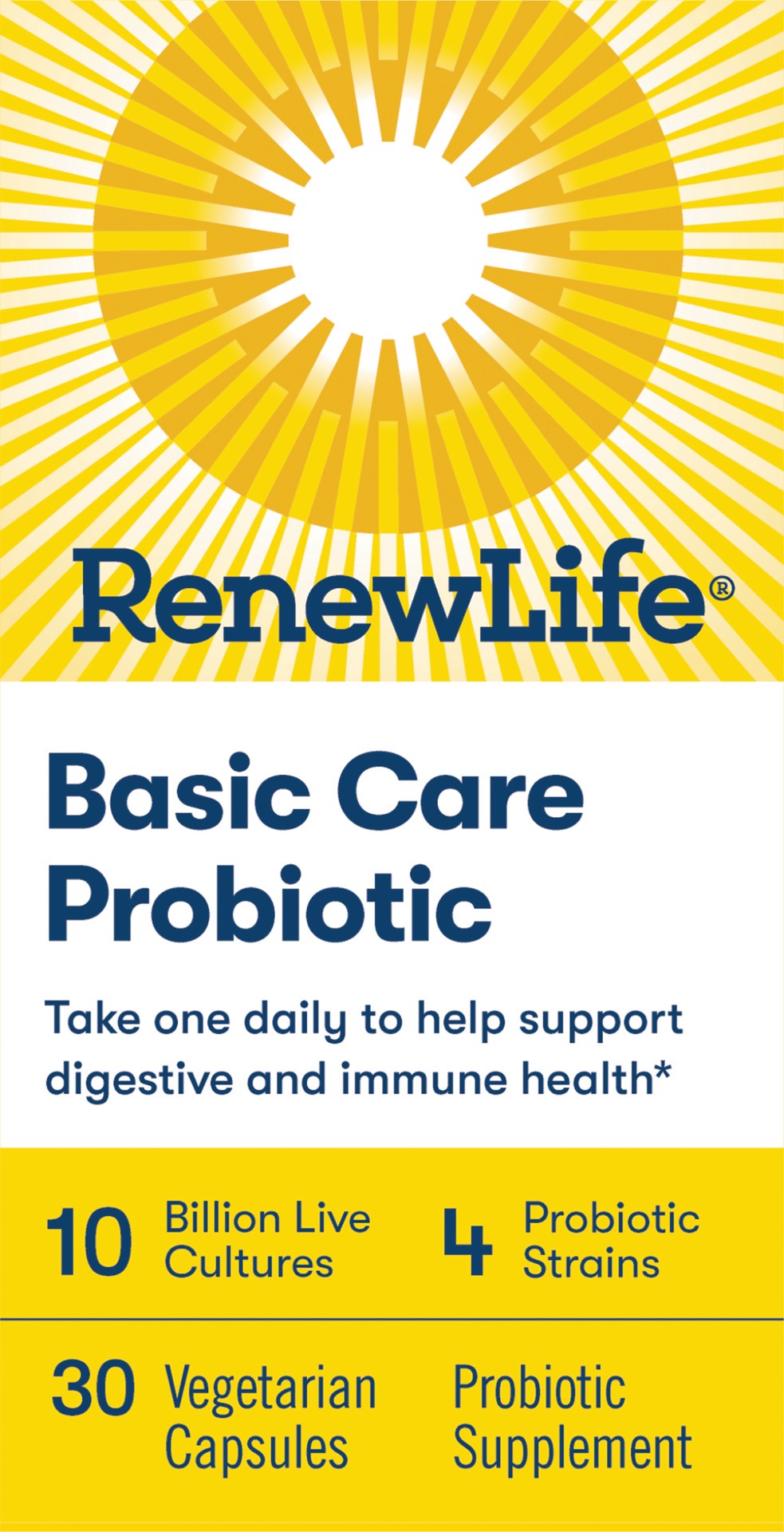 slide 1 of 13, Renew Life Probiotic Basic Care, 30 ct