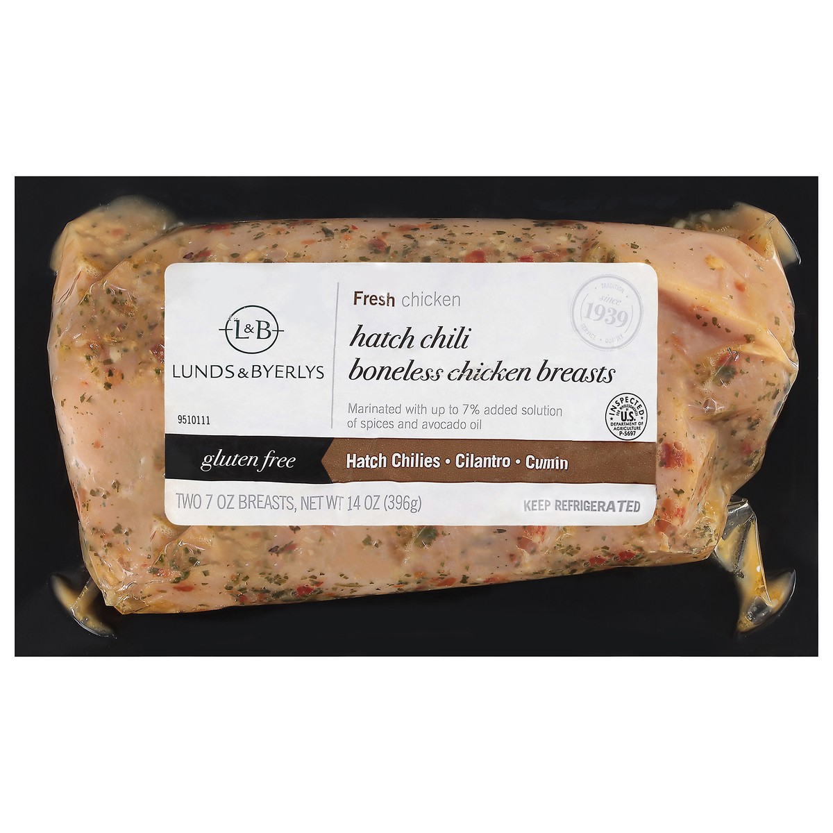 slide 4 of 4, Lunds & Byerlys Fresh Boneless Hatch Chilli Chicken Breasts 2 - 7 oz Each, 2 ct