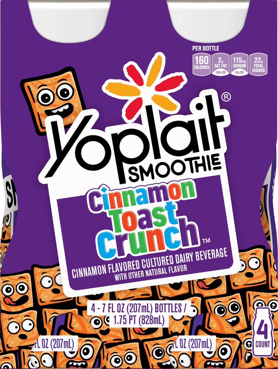 slide 6 of 9, Yoplait Smoothie Cinnamon Toast Crunch Dairy Beverage 4 ea, 4 ct