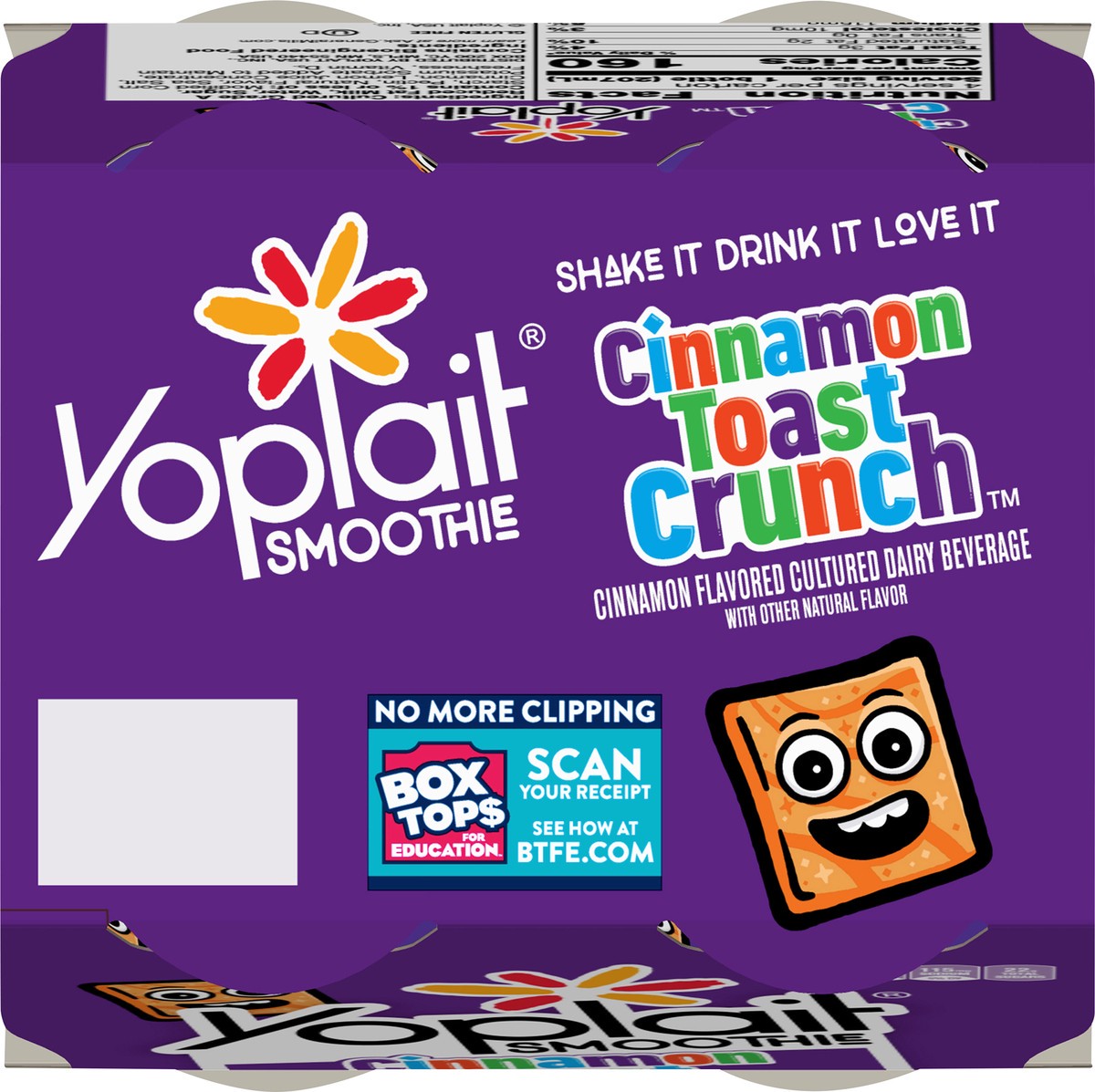 slide 9 of 9, Yoplait Smoothie Cinnamon Toast Crunch Dairy Beverage 4 ea, 4 ct