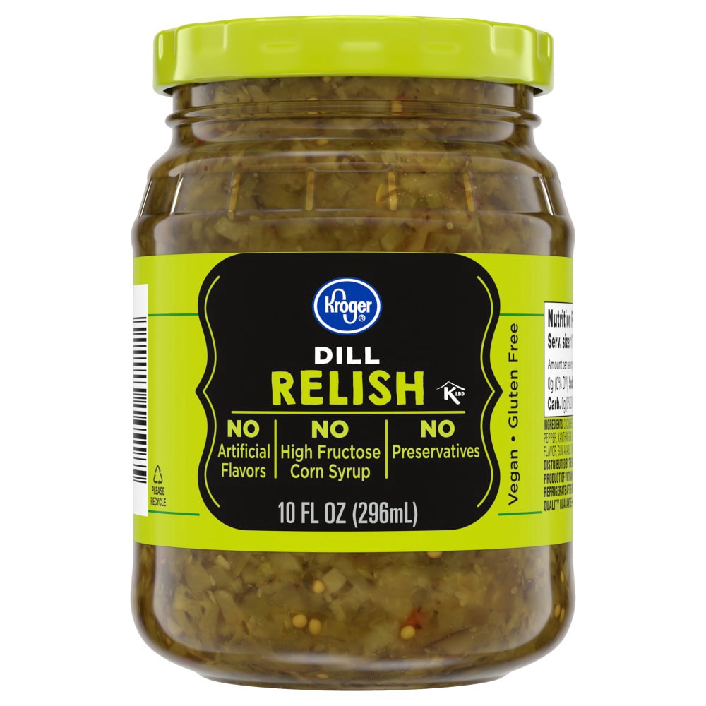 slide 1 of 1, Kroger® Dill Relish, 10 fl oz