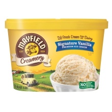 slide 1 of 1, Mayfield Vanilla Ice Cream, 144 fl oz