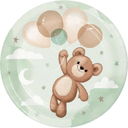 Creative Converting Teddy Bear Lunch Plate, 8 ct.