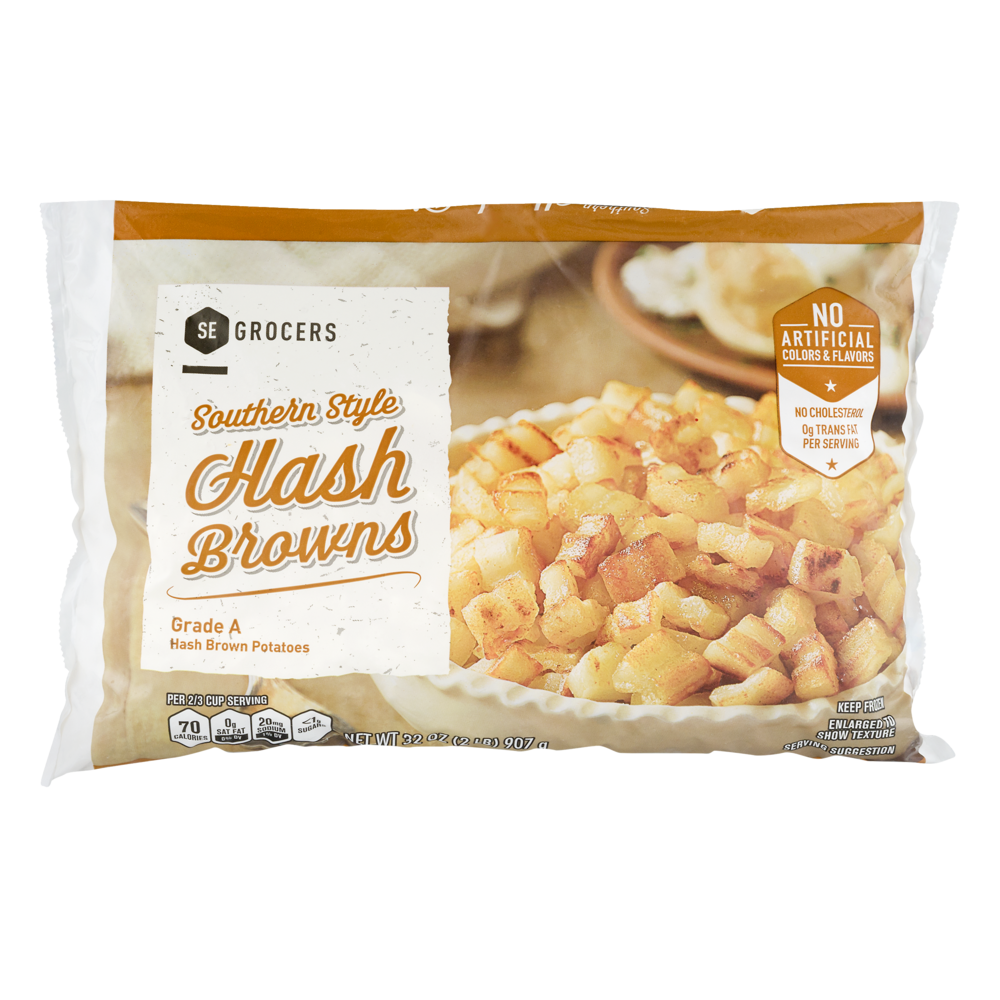 slide 1 of 1, SE Grocers Hash Browns Southern Style, 32 oz