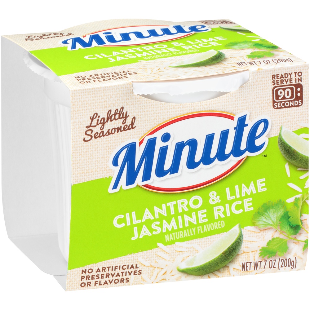 slide 2 of 8, Minute Ready To Serve Cilantro & Lime Jasmine Rice, 7 oz