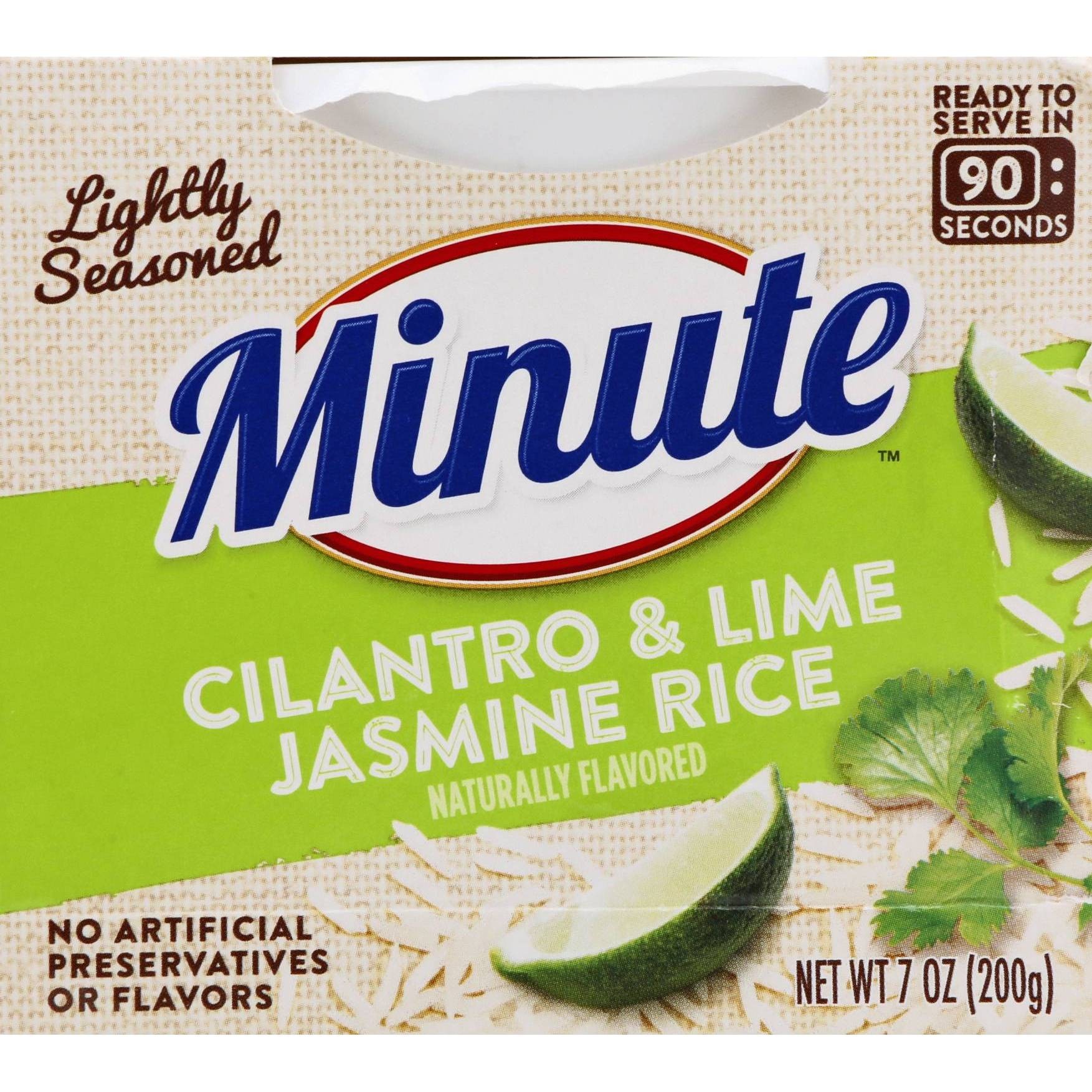 slide 1 of 8, Minute Ready To Serve Cilantro & Lime Jasmine Rice, 7 oz