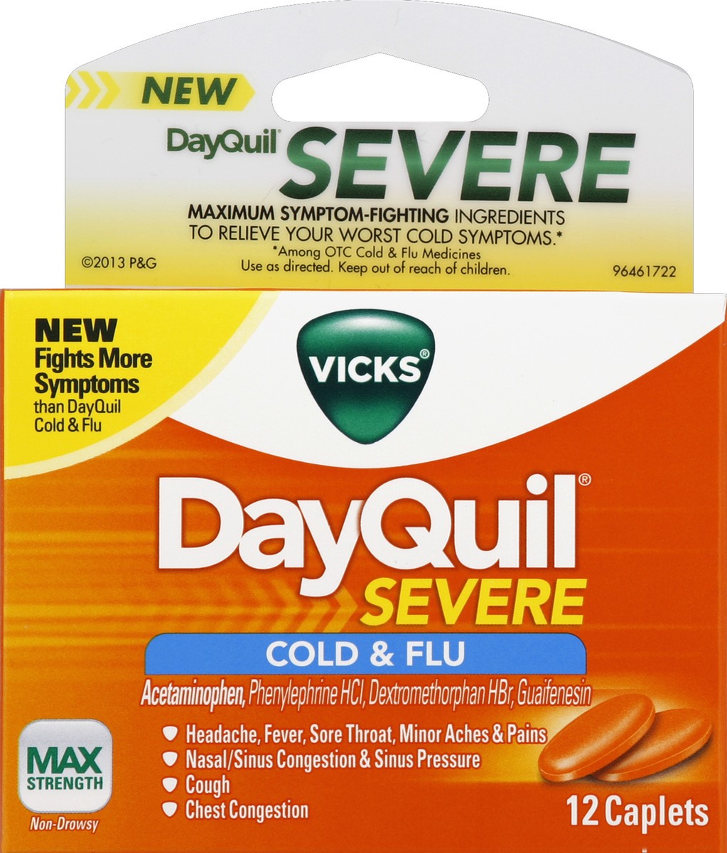 slide 1 of 7, Vicks Cold & Flu 12 ea, 12 ct