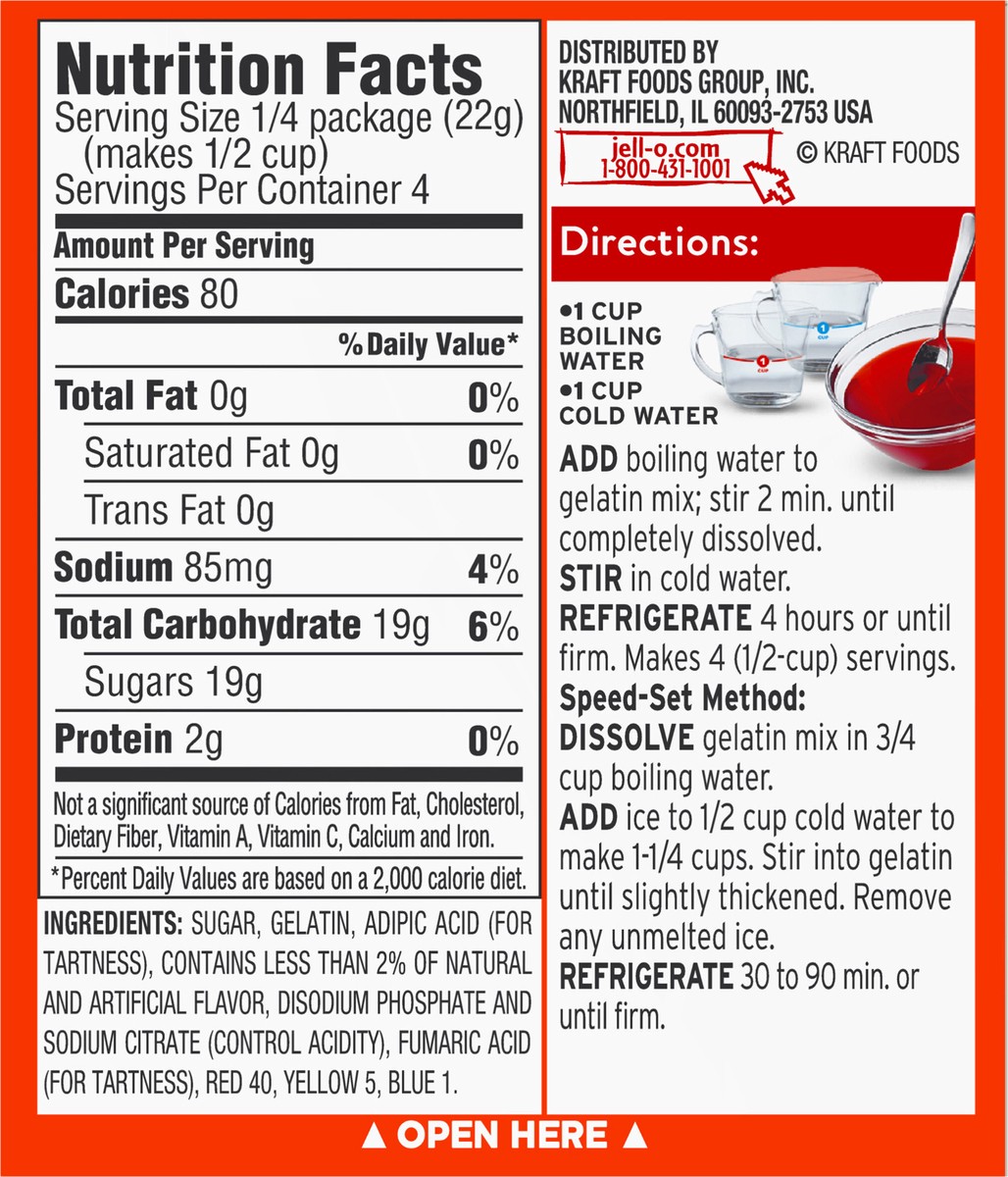 slide 3 of 13, Jell-O Tropical Fusion Instant Gelatin Mix, 3 oz Box, 3 oz