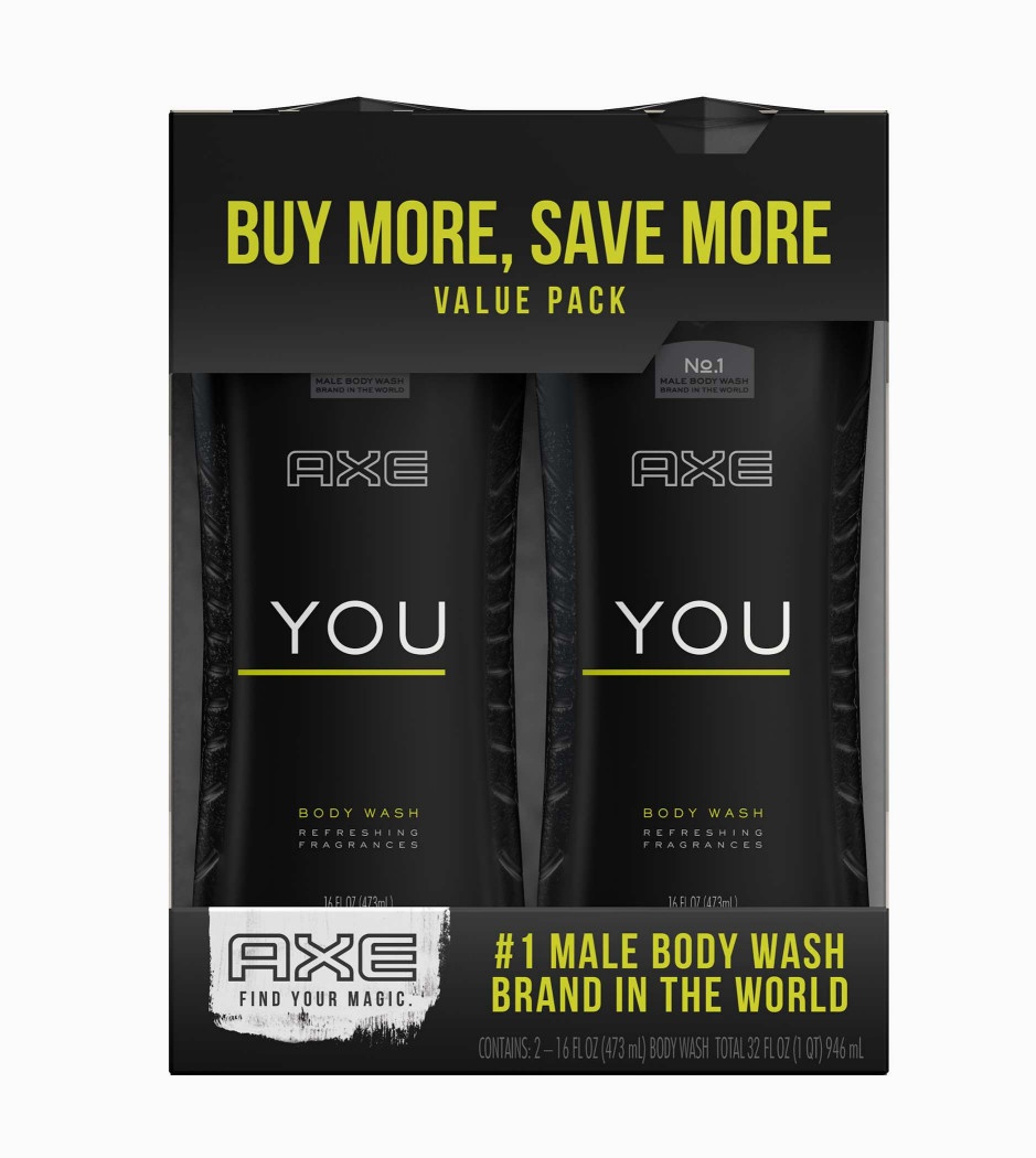 slide 1 of 1, AXE You Body Wash Twin Pack, 2 ct; 16 oz