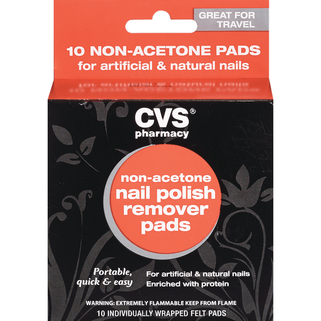 slide 1 of 1, CVS Nail Polish Remover, 1 ct