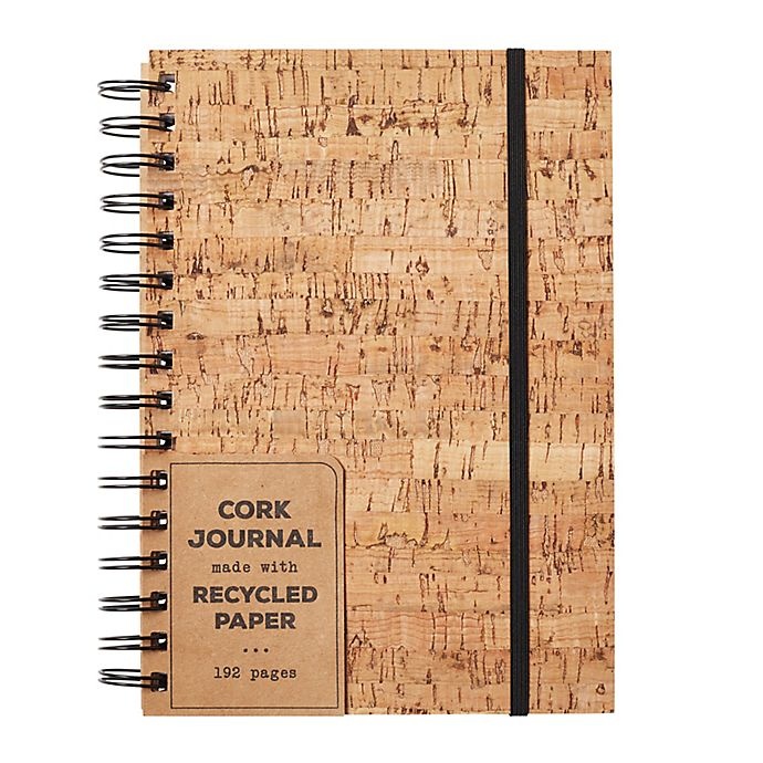 slide 1 of 2, Eccolo Cork Journal - Beige, 1 ct