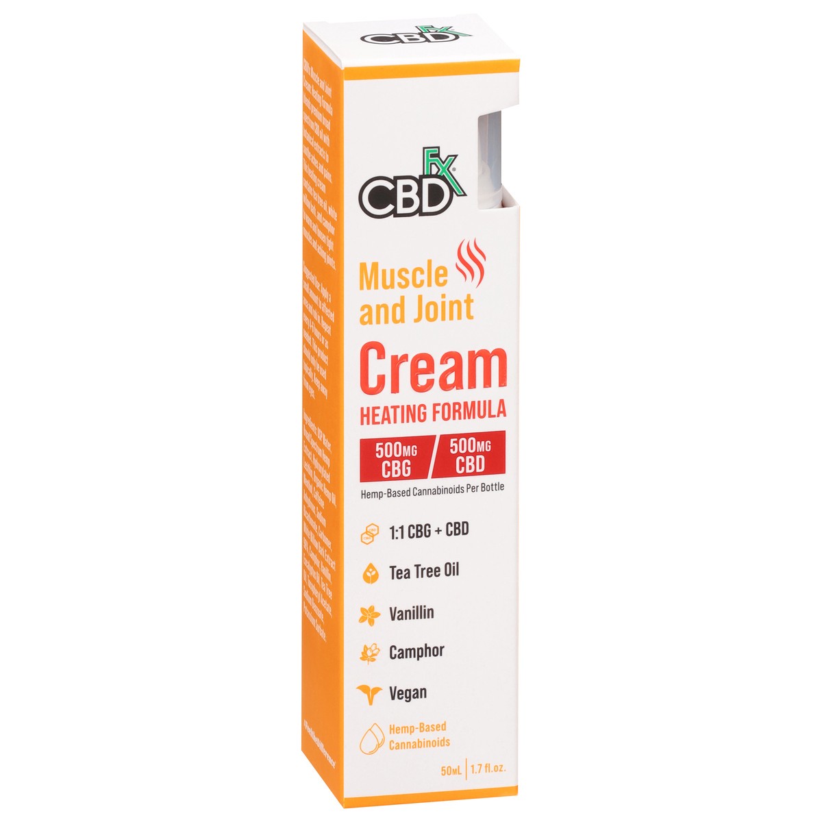 slide 8 of 13, CBDfx Muscle and Joint Heating Formula Cream 1.7 fl oz, 1.7 fl oz