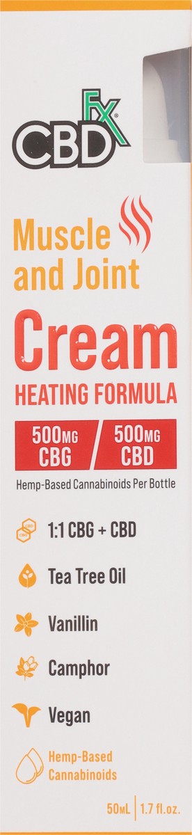 slide 13 of 13, CBDfx Muscle and Joint Heating Formula Cream 1.7 fl oz, 1.7 fl oz