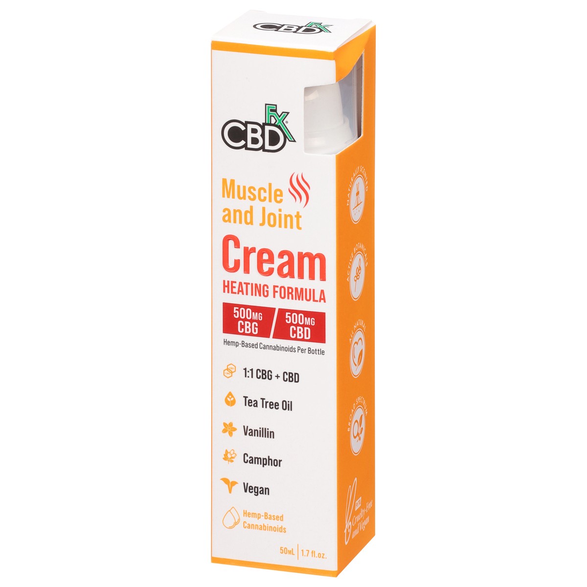 slide 11 of 13, CBDfx Muscle and Joint Heating Formula Cream 1.7 fl oz, 1.7 fl oz