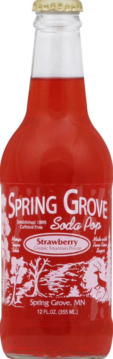 slide 4 of 4, Spring Grove Strawberry Soda Single - 12 fl oz, 12 fl oz