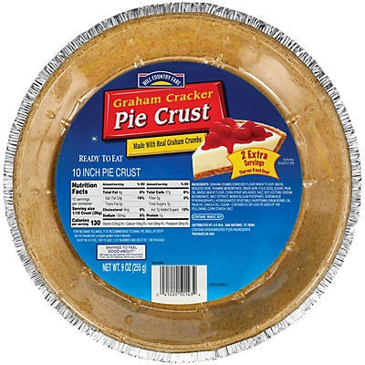 slide 1 of 1, Hill Country Fare Graham Cracker 10 in Pie Crust, 9 oz