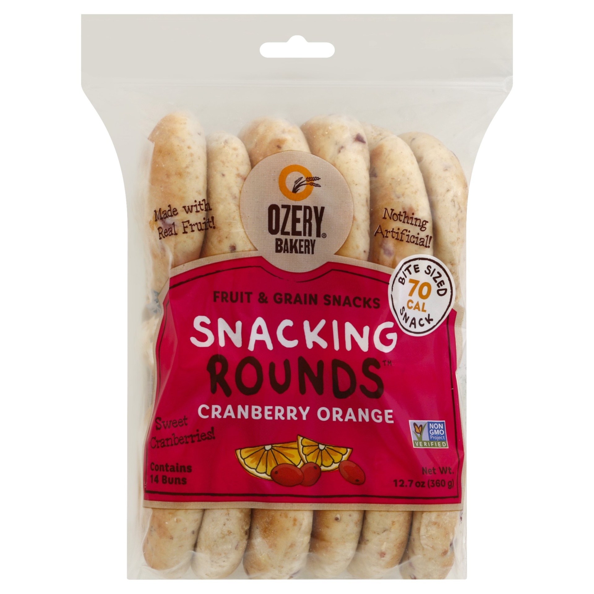 slide 1 of 3, Ozery Bakery Cranberry Orange Snacking Rounds, 12.7 oz