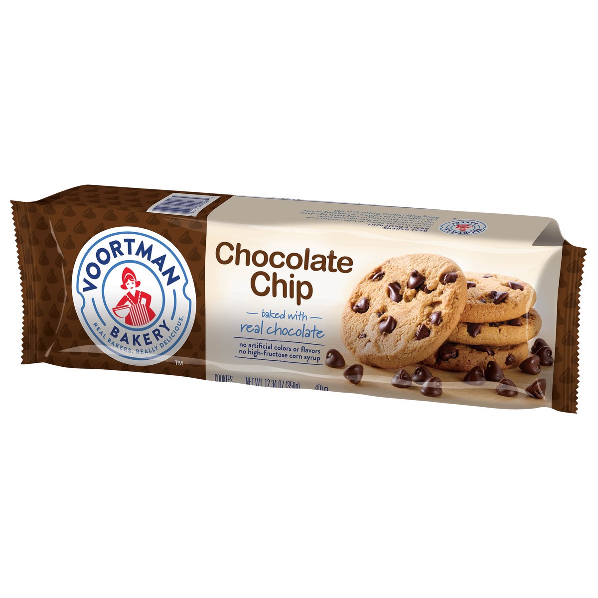 slide 5 of 9, Voortman Bakery Chocolate Chip Roll Pack 12.3 oz, 12.34 oz