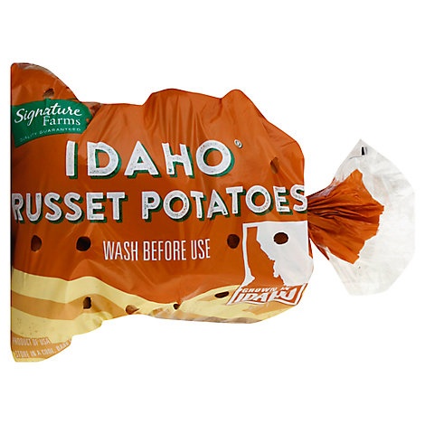 slide 1 of 1, Signature Farms Potatoes Russet Idaho, 