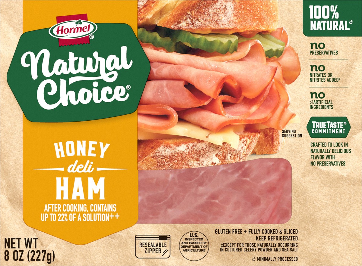 slide 6 of 11, HORMEL NATURAL CHOICE Honey Deli Ham, 8 oz