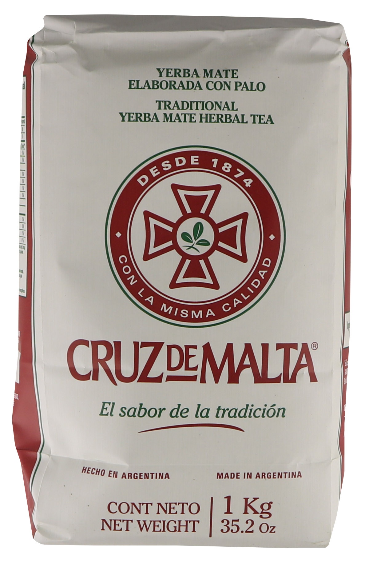 slide 1 of 1, Cruz De Malta Traditional Yerba Mate Herbal Tea, 35.2 oz