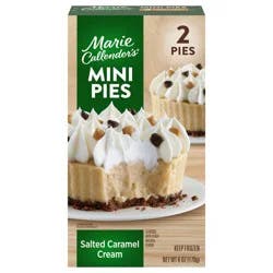 Marie Callender''s Salted Caramel Cream Flavored Mini Pies, Thaw & Enjoy Frozen Pies, 6 oz., 2 Pies