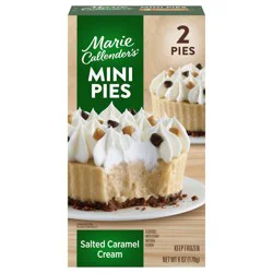 Marie Callender's Salted Caramel Cream Flavored Mini Pies, Thaw & Enjoy Frozen Pies, 6 oz., 2 Pies