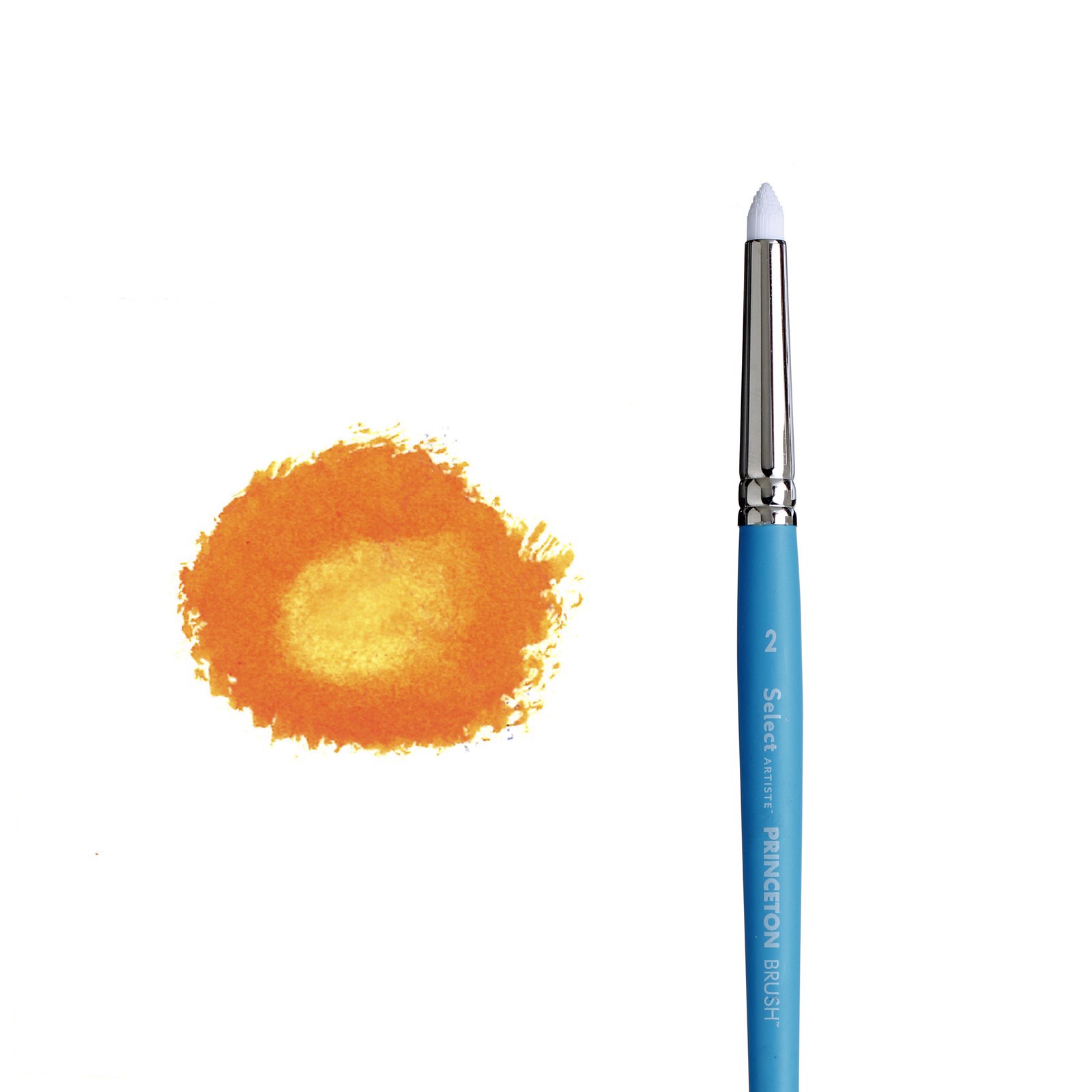 slide 3 of 5, Princeton Artist Brush Co Princeton Select Artiste Series 3750 Short Handle Fix-It Scrubber Brush, size 2