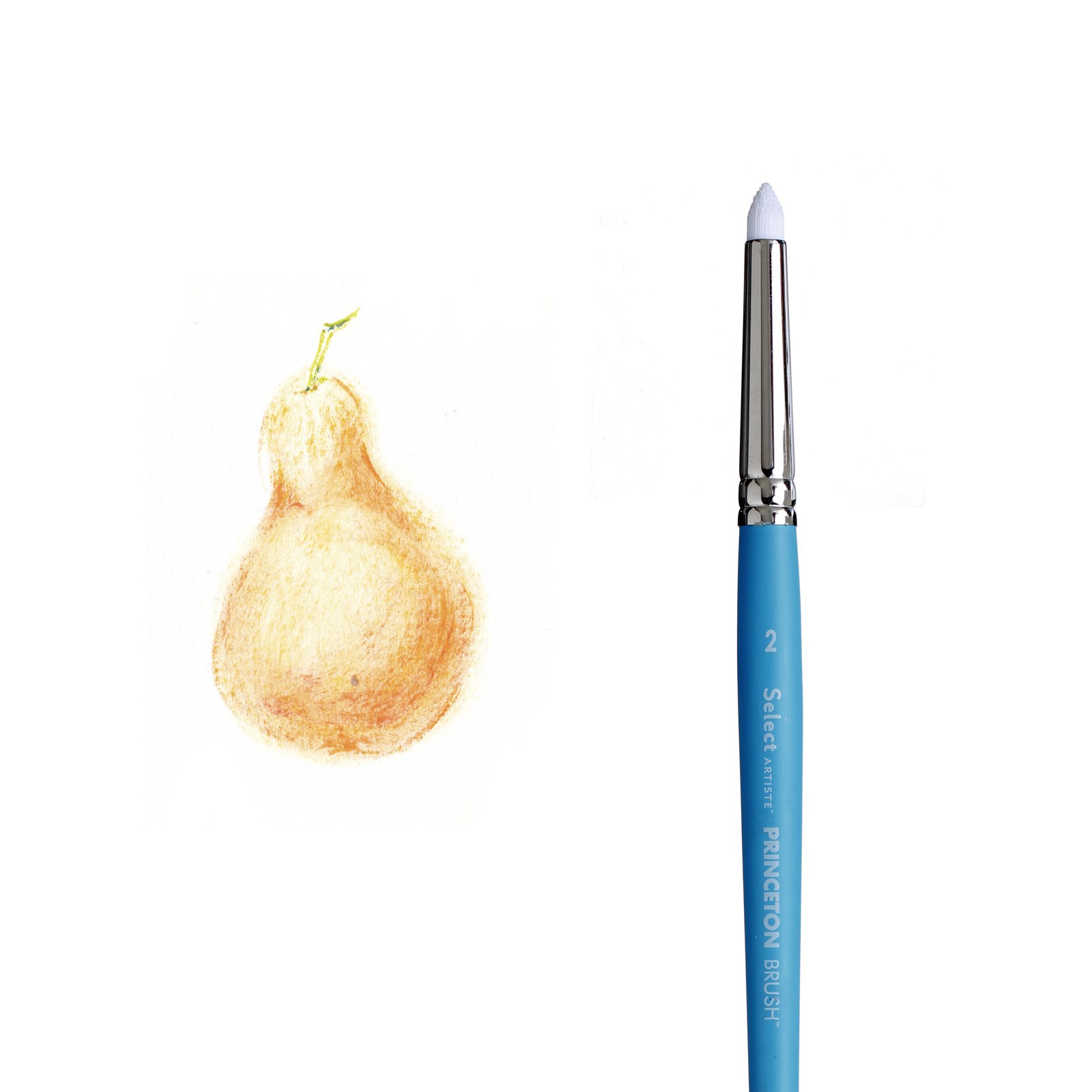 slide 5 of 5, Princeton Artist Brush Co Princeton Select Artiste Series 3750 Short Handle Fix-It Scrubber Brush, size 2