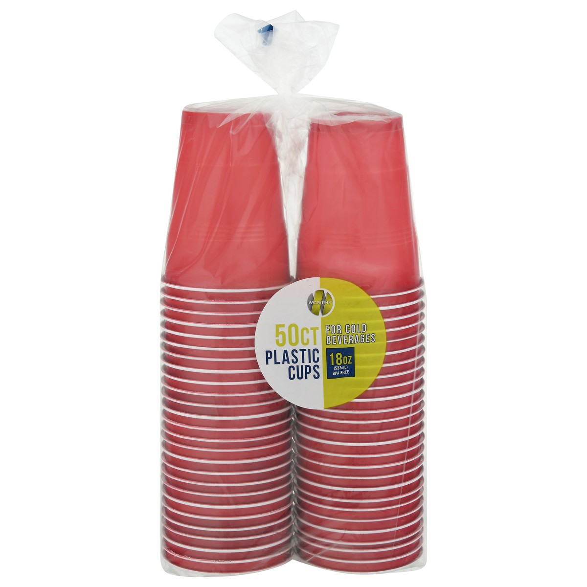 slide 1 of 9, Worthy 18 Ounce Plastic Cups 50 ea, 50 ct
