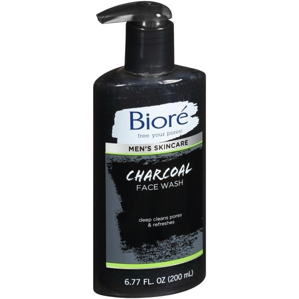 Biore Men's Skincare Charcoal Face Wash 6.77 fl oz Shipt