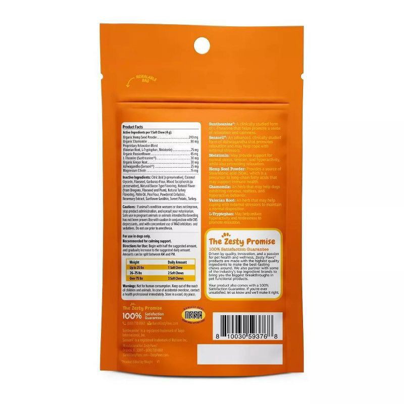 slide 2 of 2, Zesty Paws Hol Calm 10Ct, 10 ct