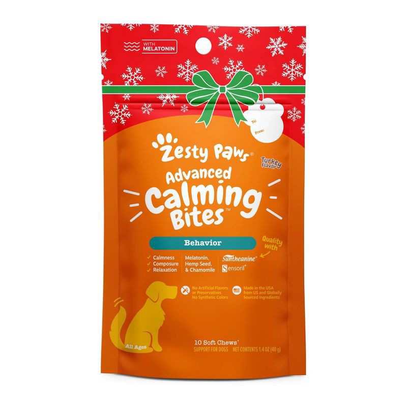 slide 1 of 2, Zesty Paws Hol Calm 10Ct, 10 ct