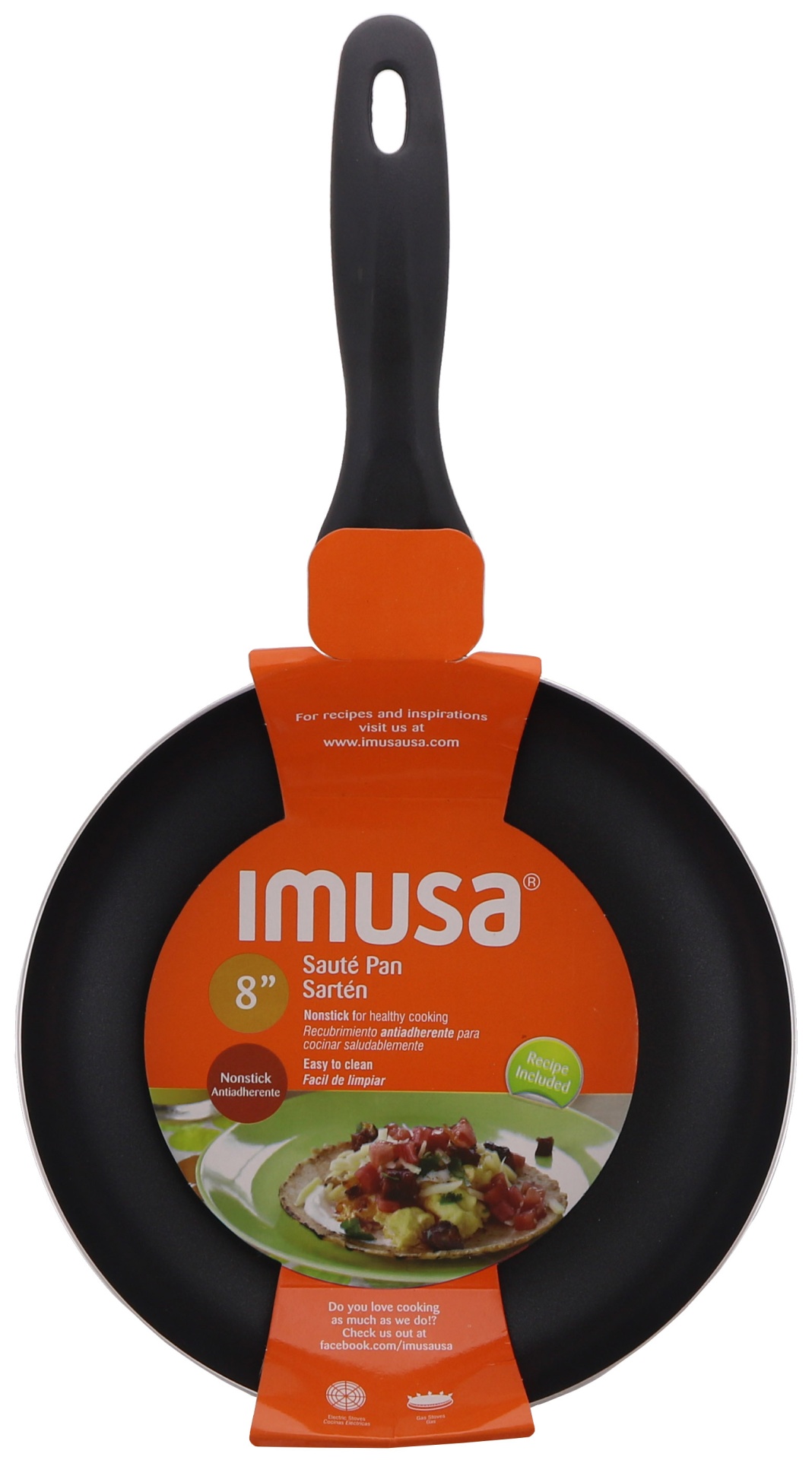 slide 1 of 1, IMUSA Fry Pan, 8 in