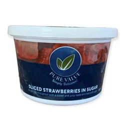 Pure Value Sliced Strawberries In Sugar
