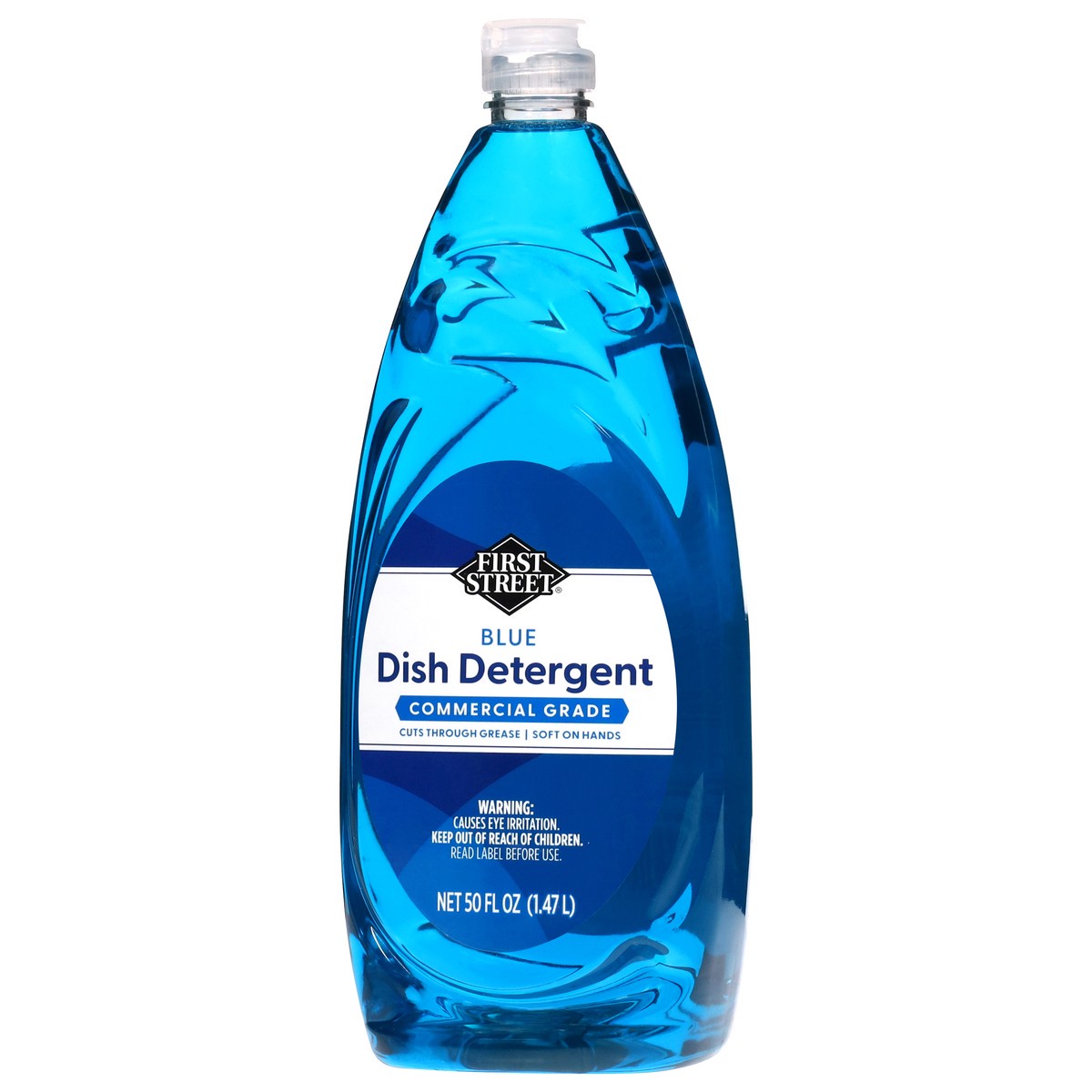 slide 4 of 4, First Street Blue Dish Detergent, 50 oz