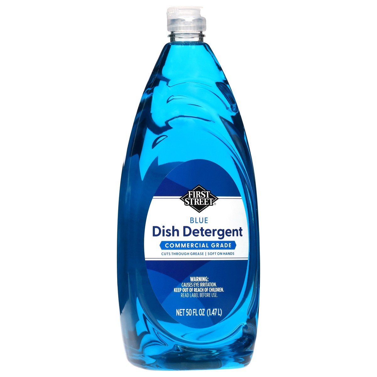 slide 3 of 4, First Street Blue Dish Detergent, 50 oz