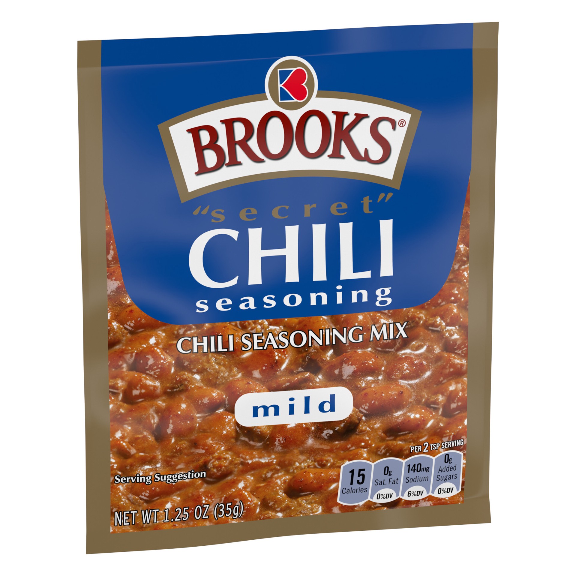 slide 5 of 5, Brooks Mild Secret Chili Seasoning Mix 1.25 oz, 1 oz