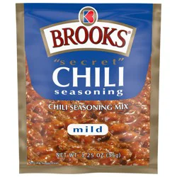 Brooks Mild Secret Chili Seasoning Mix 1.25 oz