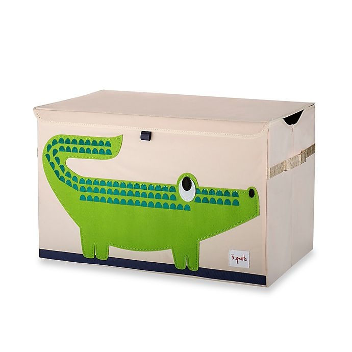 slide 1 of 1, 3 Sprouts Crocodile Toy Chest, 1 ct