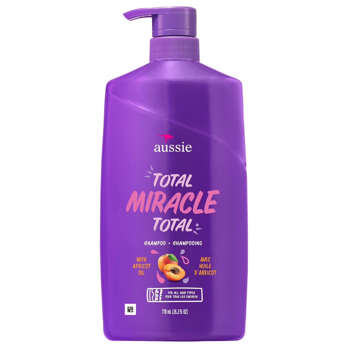 slide 1 of 6, Aussie Total Miracle 7 Benefits Shampoo for For All Hair Types, Paraben-Free 26.2 fl oz, 26.2 fl oz, 778 mL, 26.2 fl oz