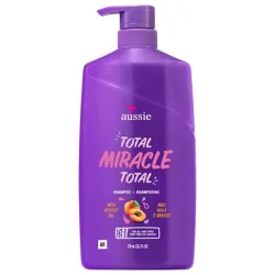 Aussie Total Miracle 7 Benefits Shampoo for For All Hair Types, Paraben-Free 26.2 fl oz, 778ml