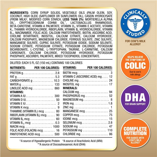 slide 8 of 21, Meijer Hypoallergenic Infant Formula Powder For Colic Due to Cow's Milk Allergy, 12.6 oz