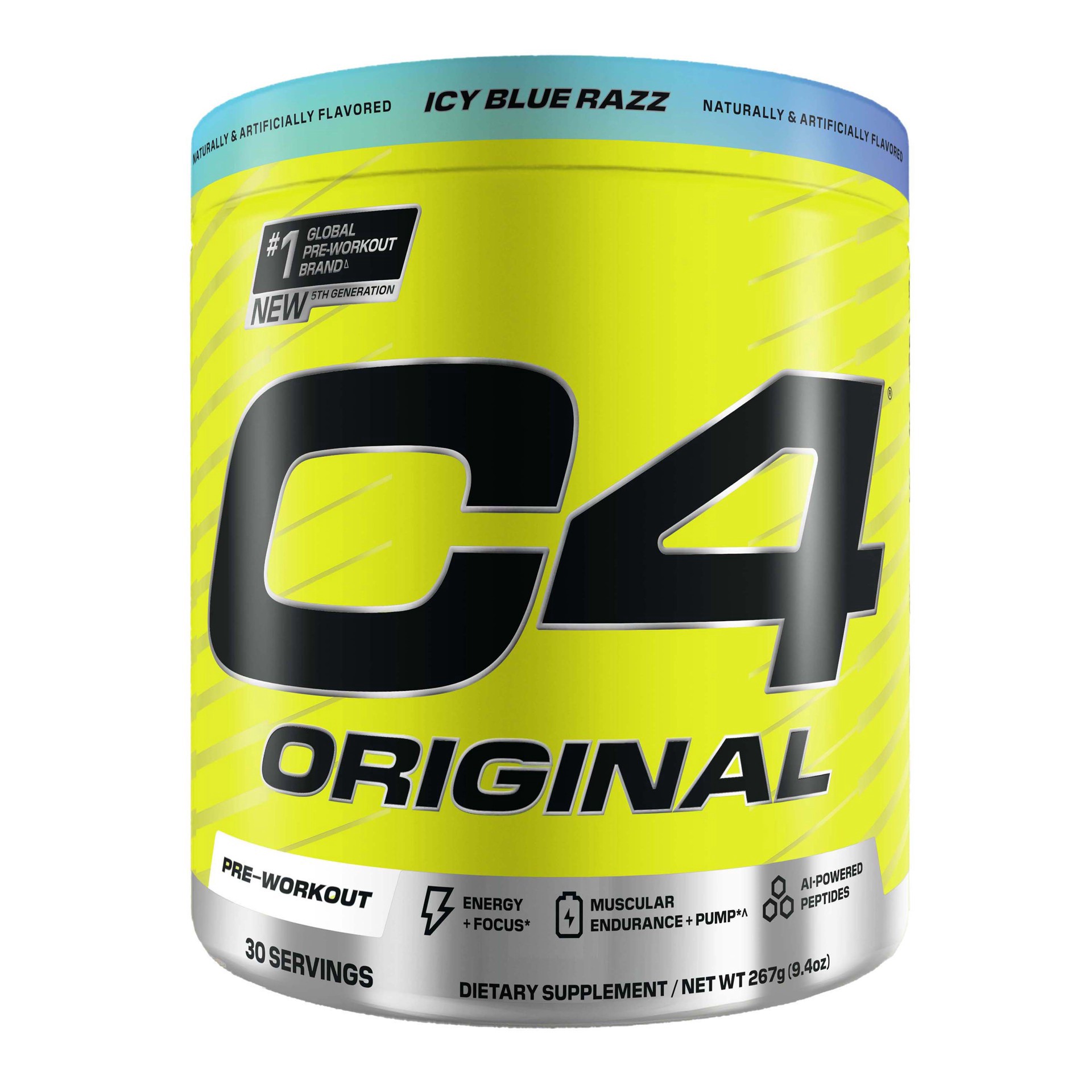 slide 1 of 1, C4 Sport Original Icy Blue Razz Pre-Workout 9.4 oz, 9.4 oz